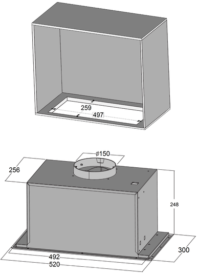 Витяжка Tecna 520 Black - Зображення 4